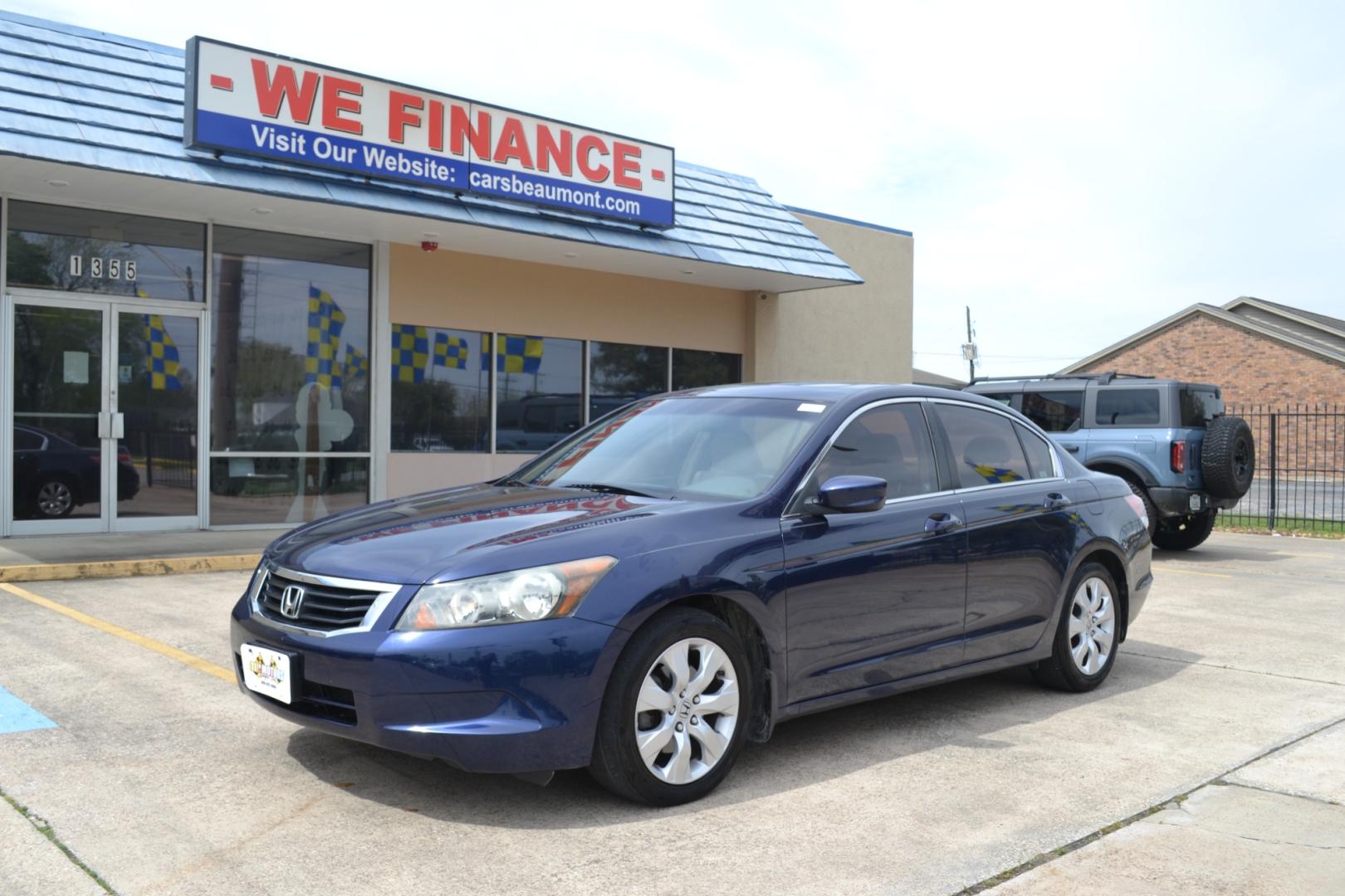 2009 Royal Blue Pearl Honda Accord EX-L Sedan AT (1HGCP26819A) with an 2.4L L4 DOHC 16V engine, 5-Speed Automatic transmission, located at 1355 North 11th Street, Beaumont, 77702, (409) 832-0006, 30.094290, -94.130096 - Photo#0